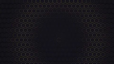 Geometric pattern with hexagons in dark colors Stock Footage 337073474