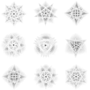 Geometric pattern icon star astrology pentagram symbol イラスト素材