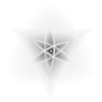 Geometric pattern icon star astrology pentagram symbol Stock Illustration