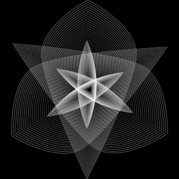 Geometric pattern icon star astrology pentagram symbol イラスト素材