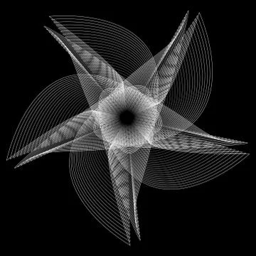 Geometric pattern icon star astrology pentagram symbol Stock Illustration