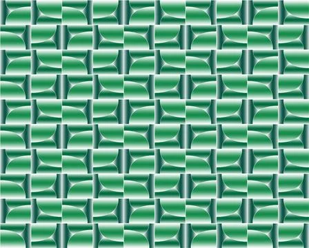 Geometric pattern illustration for decoration in gradient green color, backgr Stock Illustration