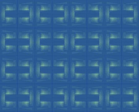 Geometric pattern illustration for decoration in gradient blue color, backgro Stock Illustration