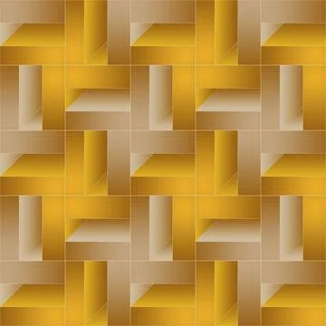 Geometric pattern illustration for decoration in gradient yellow and brown co Stock Illustration