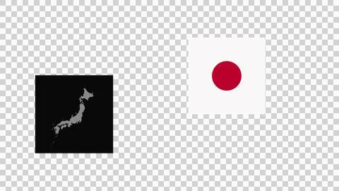 Geometric Pattern Inspired By Japan Flag SymbolsBackground 3D Stock Illustration