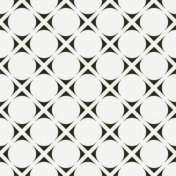 Geometric Pattern of Interlocking Circles. Stock Photos