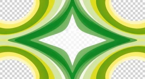Geometric pattern with interlocking green and white shapes on a gradient ba.. Stock Illustration