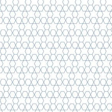 Geometric pattern of interlocking stars and hexagons Stock Illustration