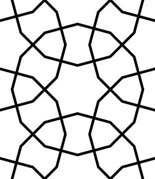 Geometric pattern of intersecting lines creates abstract design. Stock Illustration