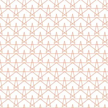 Geometric pattern of intersecting orange lines on white Stock Illustration