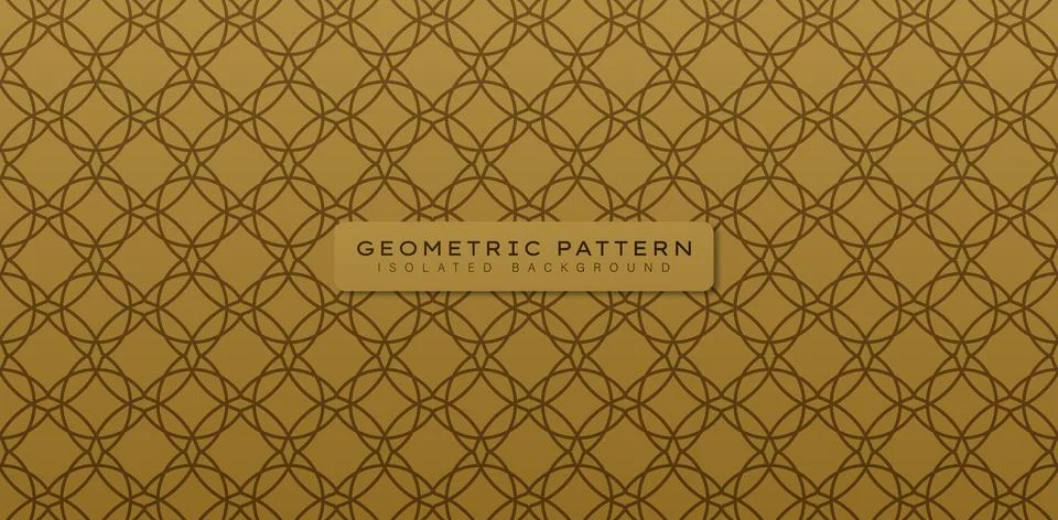 Geometric pattern islamic style brown color Stock Illustration