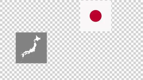 Geometric Pattern With Japan Flag And SymbolsBackground 3D Stock Photos