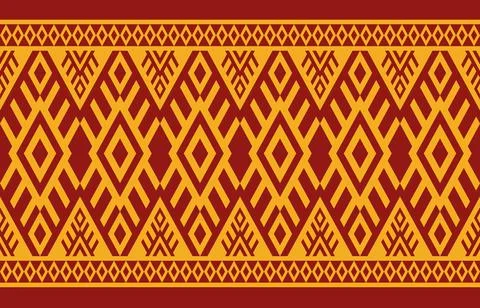 Geometric pattern JPEC background Gold and red with modern graphic design. Stock Illustration