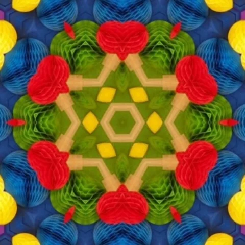 Geometric pattern, Kaleidoscope, colorful background Stock Footage 227454776