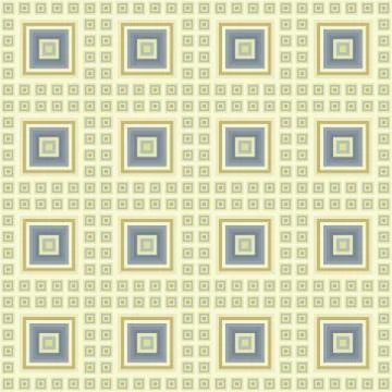 Geometric pattern of large and small light squares Stock Illustration