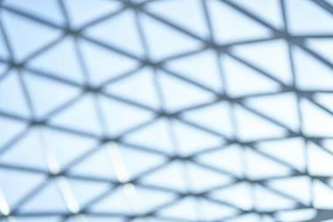 Geometric pattern with a line, large holes in the grid. Geometric motif fo... Stock Photos
