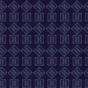 Geometric pattern of lines on a blue background. Stock Illustration