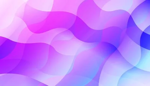 Geometric Pattern With Lines, Wave. Blur Sweet Dreamy Gradient Color Backgrou Stock Illustration