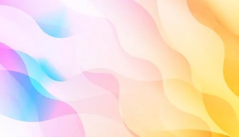 Geometric Pattern With Lines, Wave. Blur Sweet Dreamy Gradient Color Backgrou Stock Illustration