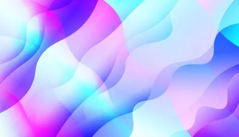 Geometric Pattern With Lines, Wave. Blur Sweet Dreamy Gradient Color Backgrou Illustrazione stock