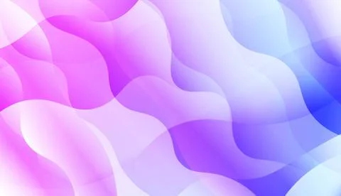 Geometric Pattern With Lines, Wave. Blur Sweet Dreamy Gradient Color Backgrou Stock Illustration