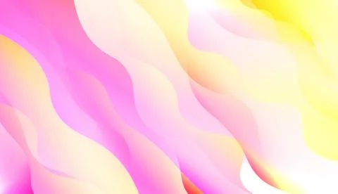 Geometric Pattern With Lines, Wave. Blur Sweet Dreamy Gradient Color Backgrou Stock Illustration