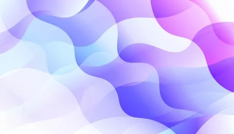 Geometric Pattern With Lines, Wave. Blur Sweet Dreamy Gradient Color Backgrou Stock Illustration