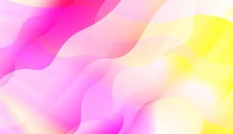 Geometric Pattern With Lines, Wave. Blur Sweet Dreamy Gradient Color Backgrou Stock Illustration