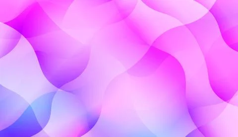 Geometric Pattern With Lines, Wave. Blur Sweet Dreamy Gradient Color Backgrou Stock Illustration
