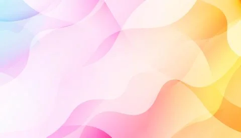 Geometric Pattern With Lines, Wave. Blur Sweet Dreamy Gradient Color Backgrou Stock Illustration