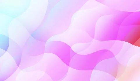 Geometric Pattern With Lines, Wave. Blur Sweet Dreamy Gradient Color Backgrou Illustrazione stock