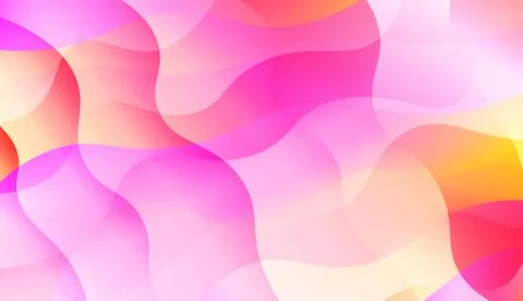 Geometric Pattern With Lines, Wave. Blur Sweet Dreamy Gradient Color Backgrou 스톡 일러스트