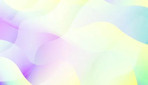 Geometric Pattern With Lines, Wave. Blur Sweet Dreamy Gradient Color Backgrou Stock Illustration