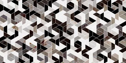 Geometric pattern luxury background with marble texture Stock Illustration
