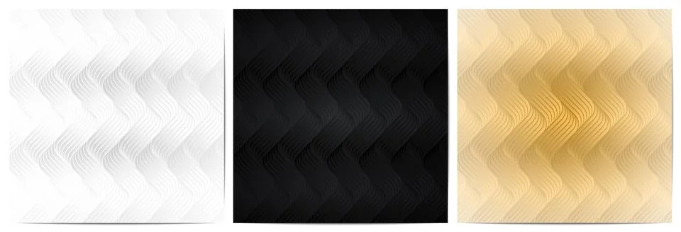 Geometric pattern luxury background with waves lines 스톡 일러스트