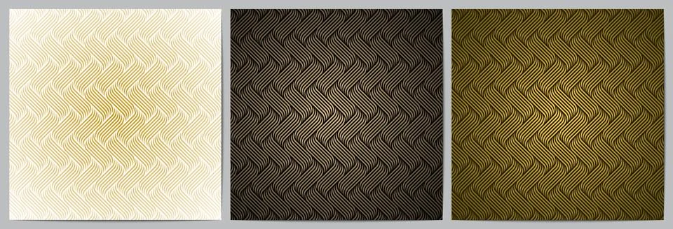 Geometric pattern luxury background with waves lines Stock Illustration