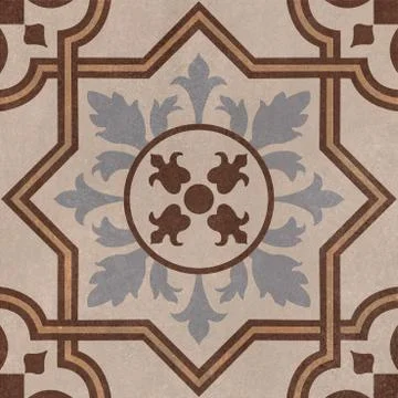 Geometric pattern marble mosaic wall and floor tile. Stock Photos