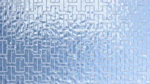 Geometric pattern with metallic texture, modern design and technology Stock Illustration