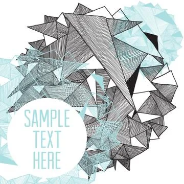 Geometric pattern modern background with place for your text Stock Illustration
