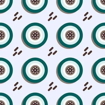Geometric Pattern Modern Dots Circles. Vector Stock Illustration