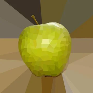 Geometric pattern mosaic apple Stock-Illustration