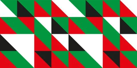 Geometric pattern mosaic of triangles, print for branding, textiles, kids des Stock Illustration