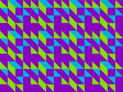 Geometric pattern mosaic of triangles, print for branding, textiles, kids des Stock Illustration