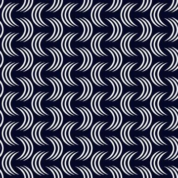 Geometric Pattern (Navy, White) Stock Illustration