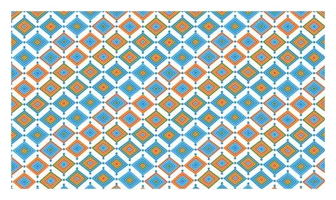 Geometric pattern with nested rhomboid shapes in colorful vibrant shades of.. Stock Illustration