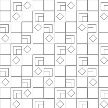 Geometric pattern of only squares Number pattern Stock-Illustration