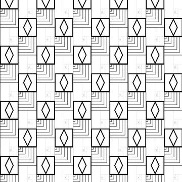 Geometric pattern of only squares Number pattern Stock-Illustration