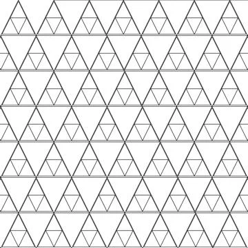 Geometric pattern with only triangles Stock-Illustration