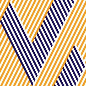 Geometric pattern with orange and blue lines 3560 스톡 일러스트