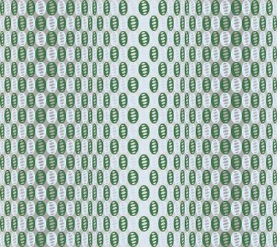 Geometric pattern of ovals. Green pattern. Illusion background Stock Illustration